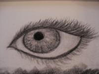 Drawings - Eye - Charcoal